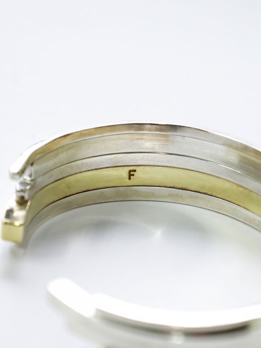 fulton UNEVEN BARS BANGLE / Silver × Brass