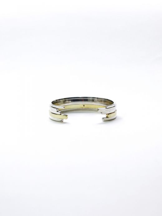 fulton UNEVEN BARS BANGLE / Silver × Brass