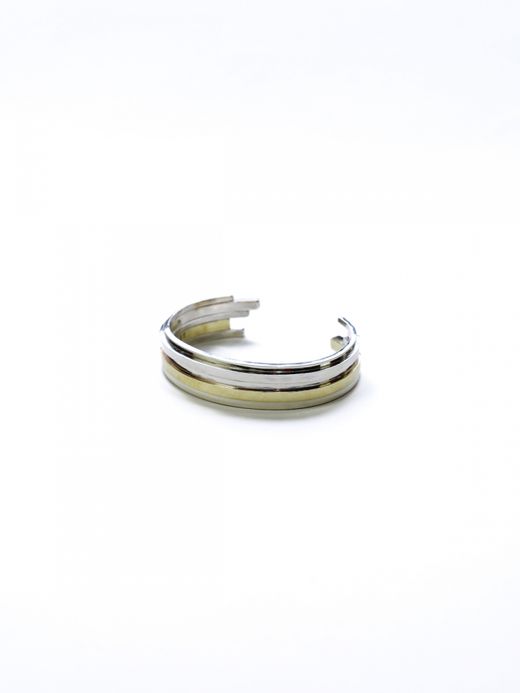 fulton UNEVEN BARS BANGLE / Silver × Brass