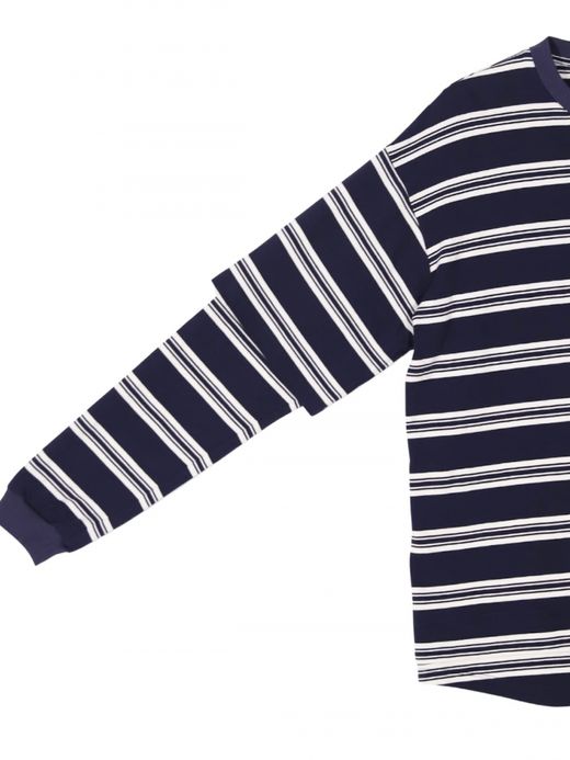 AMBERGLEAM BORDER LAYERED LONG SLEEVE T-SHIRTS / 3colors