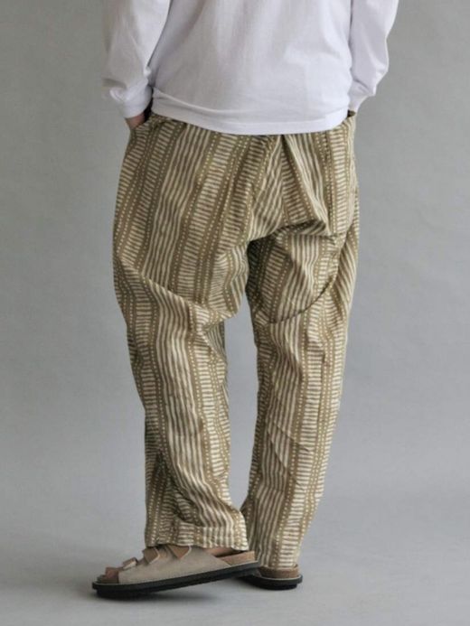 ANACHRONORM BATIK WIDE EASY PANTS / Beige