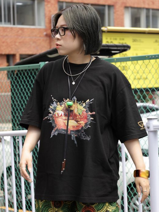 VOO ANACHROVOOM CURRY T-S / Black