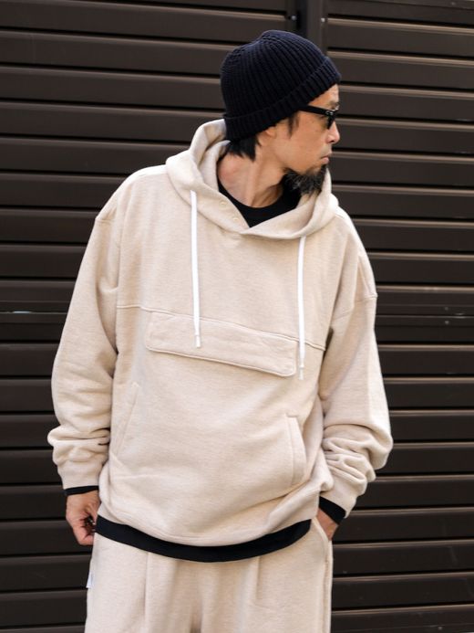 S.F.C SFC PULLOVER HOODIE / M beige