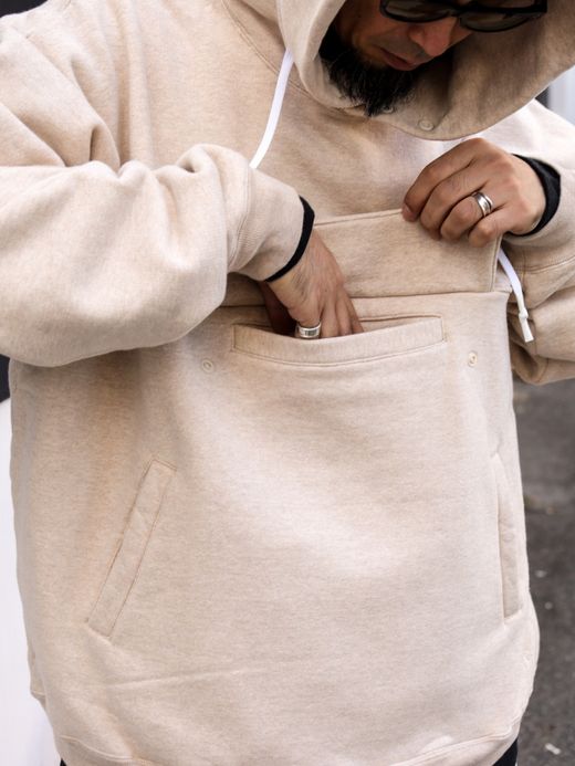 S.F.C SFC PULLOVER HOODIE / M beige