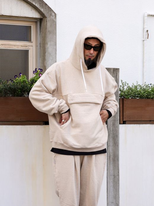 S.F.C SFC PULLOVER HOODIE / M beige