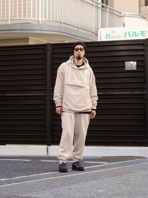 S.F.C SFC PULLOVER HOODIE / M beige