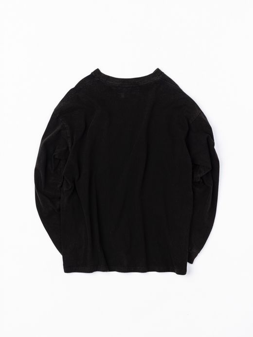 ANACHRONORM SPACE NEEDLE DAMAGED L/S T-S / Black