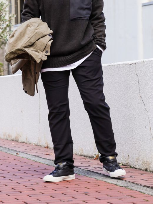 ROARK REVIVAL NEW TRAVEL PANTS 2.0 WOOLY ST - NARROW FIT / Black