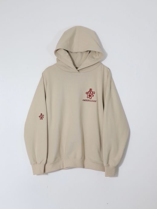 AMBERGLEAM AMBERGLEAM SWEAT HOODIE / Ash white