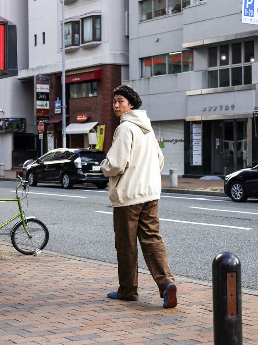 AMBERGLEAM AMBERGLEAM SWEAT HOODIE / Ash white