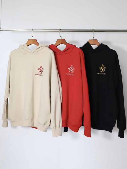AMBERGLEAM AMBERGLEAM SWEAT HOODIE / Ash white