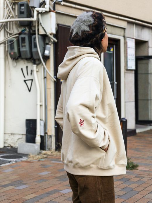 AMBERGLEAM AMBERGLEAM SWEAT HOODIE / Ash white