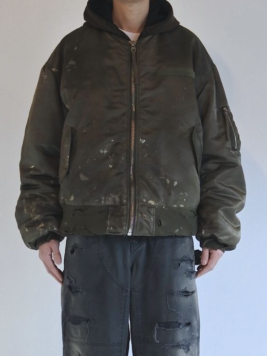 ANACHRONORM DIRTY NYLON MA-1 / Olive