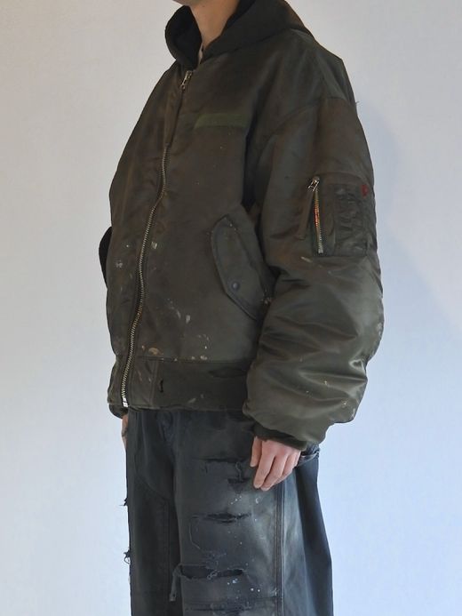 ANACHRONORM DIRTY NYLON MA-1 / Olive