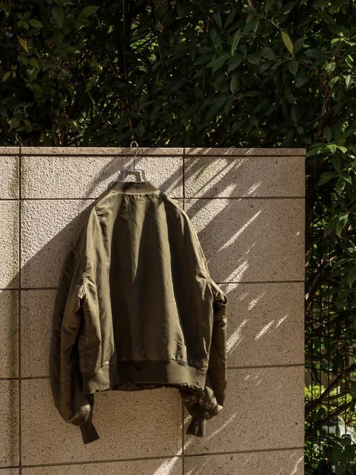 ANACHRONORM DIRTY NYLON MA-1 / Olive