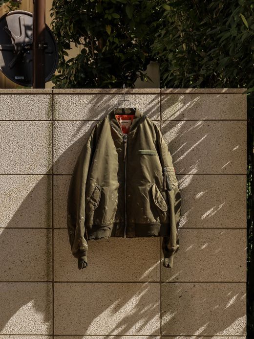 ANACHRONORM DIRTY NYLON MA-1 / Olive