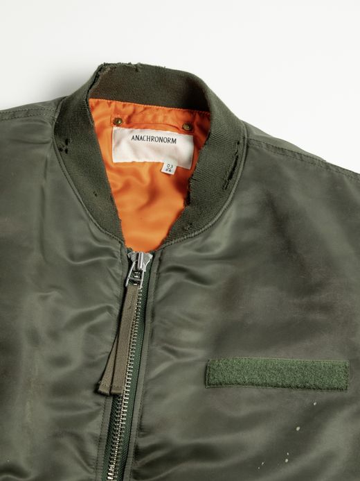 ANACHRONORM DIRTY NYLON MA-1 / Olive