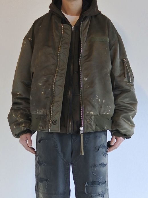 ANACHRONORM DIRTY NYLON MA-1 / Olive