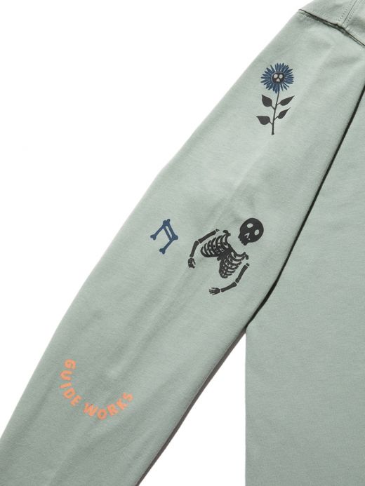 ROARK REVIVAL "BONES" L/S TEE / Slate blue