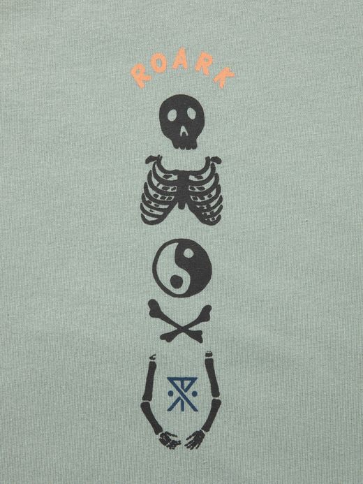 ROARK REVIVAL "BONES" L/S TEE / Slate blue