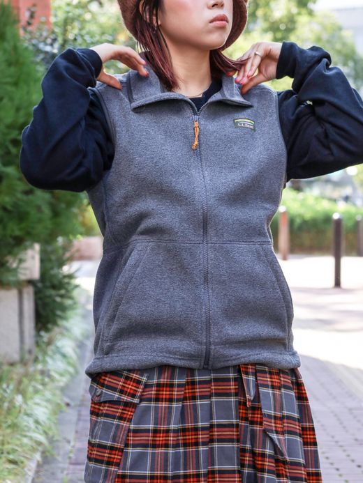 L.L.Bean MEN'S MOUNTAIN CLASSIC FLEECE VEST / Charcoal heather