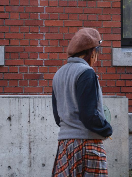 L.L.Bean MEN'S MOUNTAIN CLASSIC FLEECE VEST / Charcoal heather