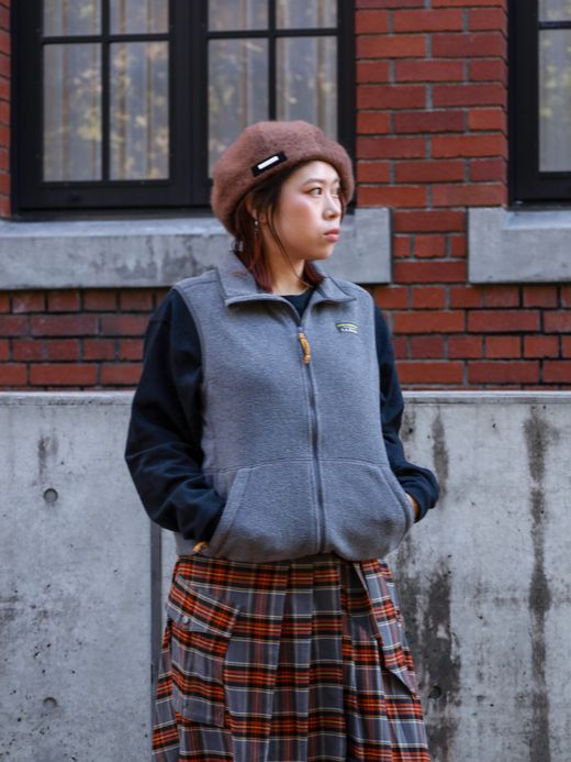 L.L.Bean MEN'S MOUNTAIN CLASSIC FLEECE VEST / Charcoal heather