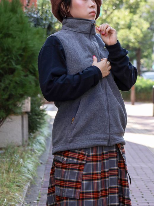 L.L.Bean MEN'S MOUNTAIN CLASSIC FLEECE VEST / Charcoal heather