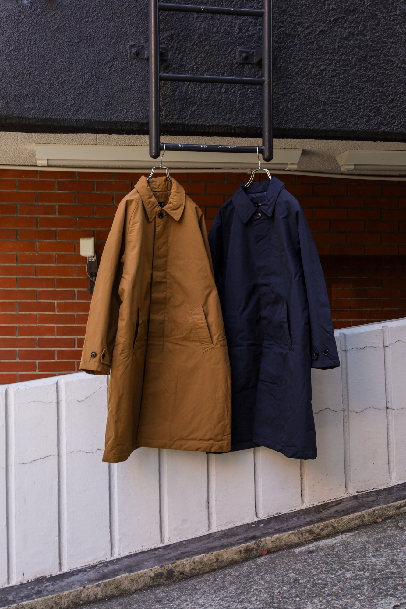 Audience 60/40クロス Sorona®Dupont 中綿 ステンカラーコート / UK