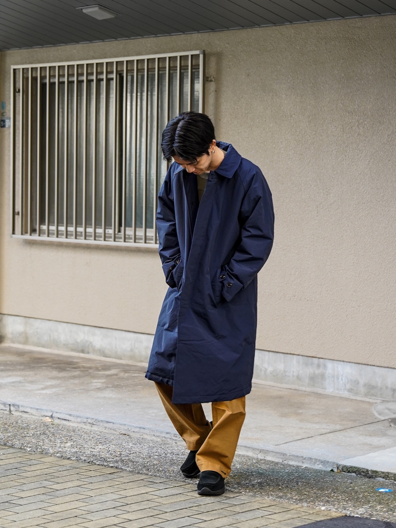 Audience 60/40クロス Sorona®Dupont 中綿 ステンカラーコート / UK