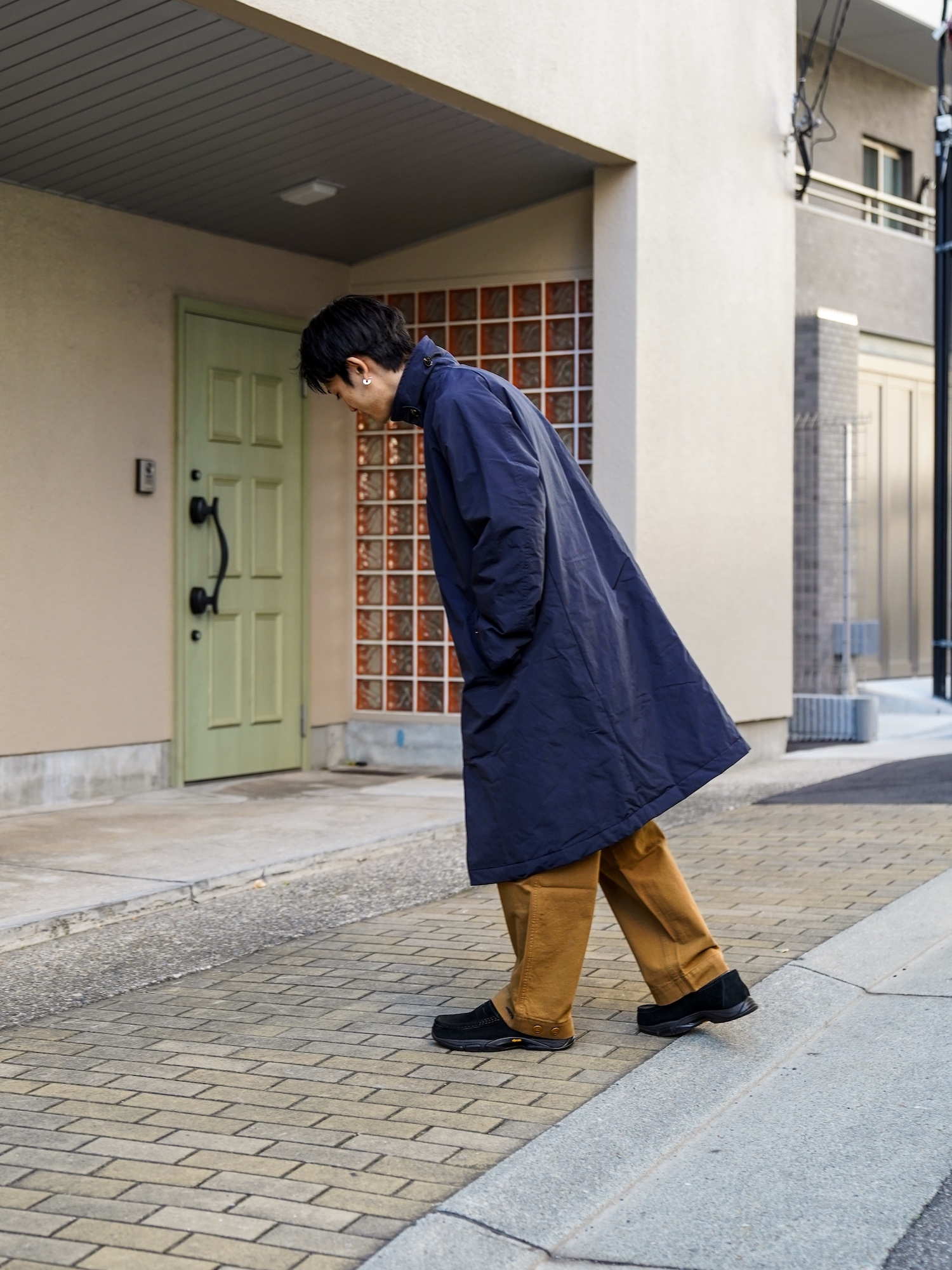 Audience 60/40クロス Sorona®Dupont 中綿 ステンカラーコート / UK