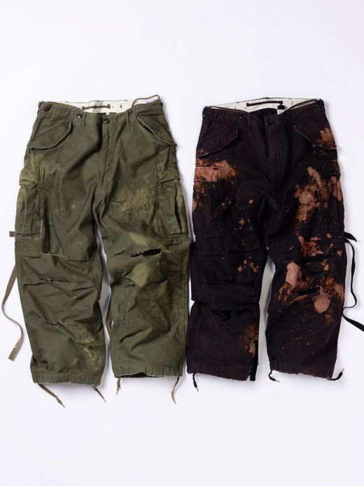 ANACHRONORM M-51 DAMAGED FIELD CARGO PANTS / Black