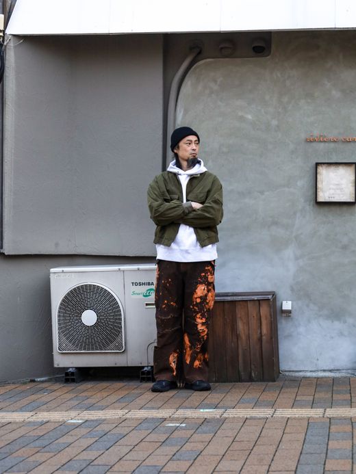 ANACHRONORM M-51 DAMAGED FIELD CARGO PANTS / Black