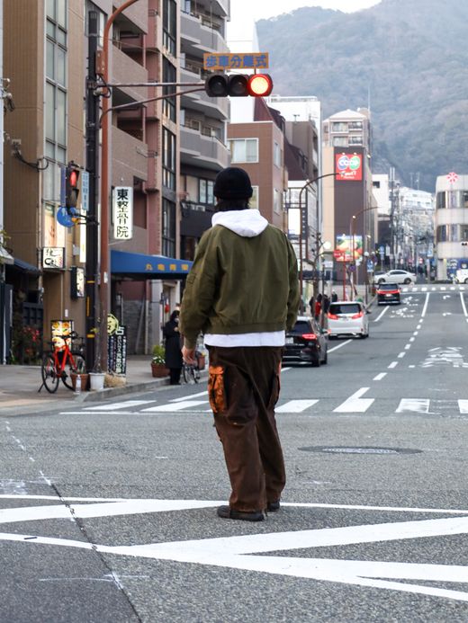 ANACHRONORM M-51 DAMAGED FIELD CARGO PANTS / Black