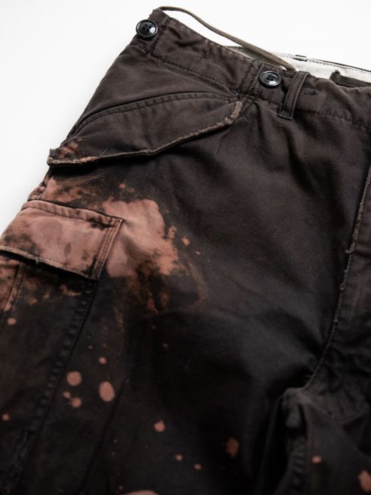 ANACHRONORM M-51 DAMAGED FIELD CARGO PANTS / Black