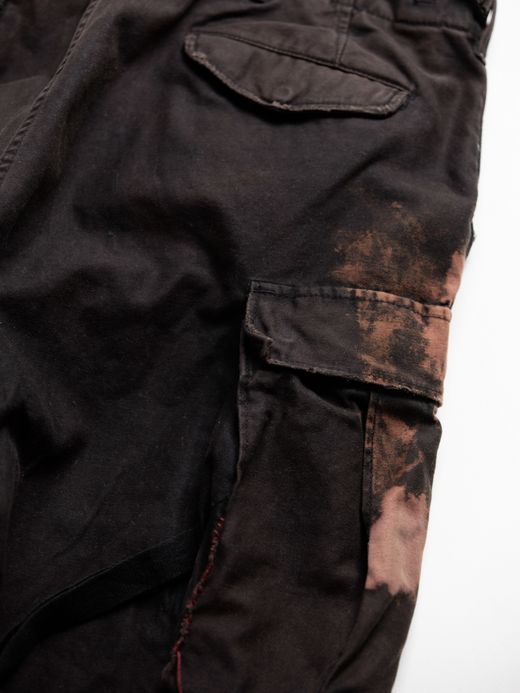 ANACHRONORM M-51 DAMAGED FIELD CARGO PANTS / Black