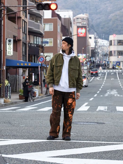 ANACHRONORM M-51 DAMAGED FIELD CARGO PANTS / Black