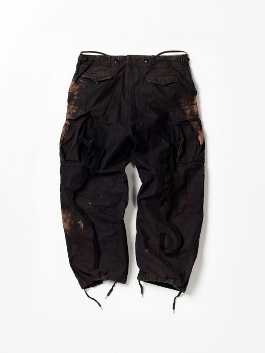 ANACHRONORM M-51 DAMAGED FIELD CARGO PANTS / Black