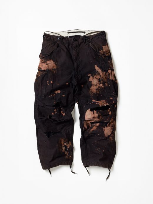 ANACHRONORM M-51 DAMAGED FIELD CARGO PANTS / Black