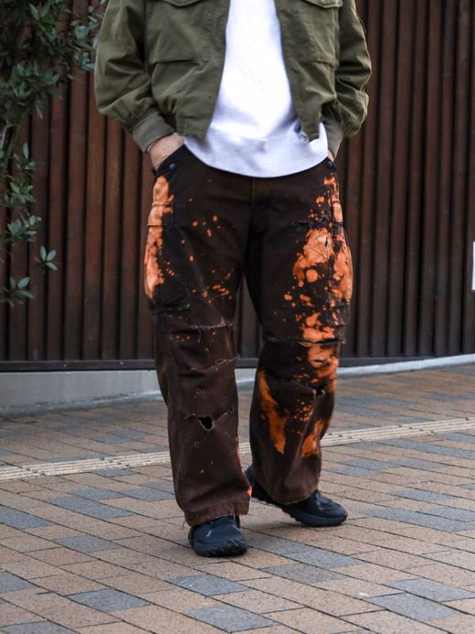 ANACHRONORM M-51 DAMAGED FIELD CARGO PANTS / Black