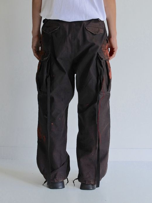 ANACHRONORM M-51 DAMAGED FIELD CARGO PANTS / Black