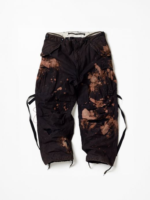 ANACHRONORM M-51 DAMAGED FIELD CARGO PANTS / Black