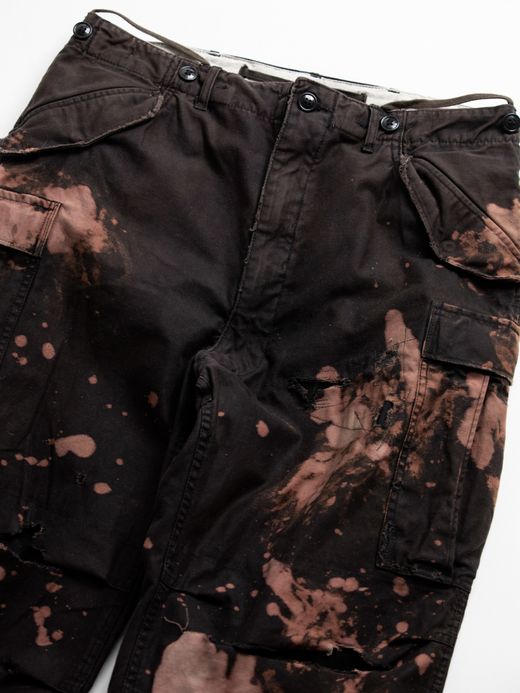 ANACHRONORM M-51 DAMAGED FIELD CARGO PANTS / Black