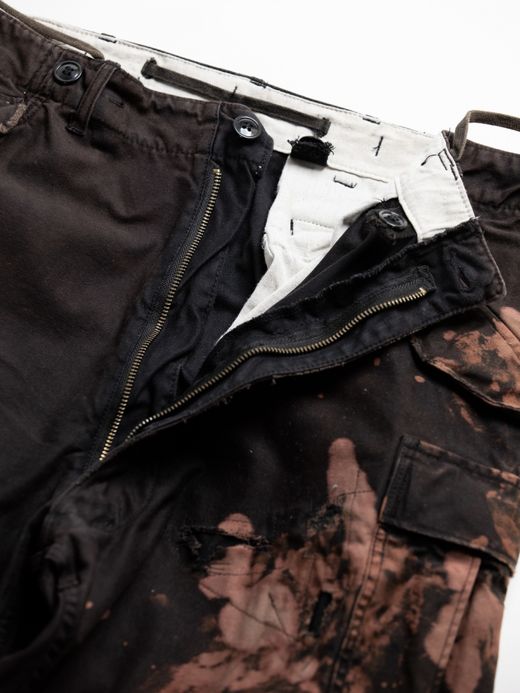 ANACHRONORM M-51 DAMAGED FIELD CARGO PANTS / Black