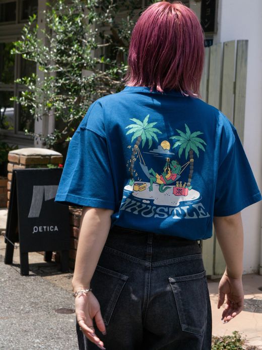 ROARK REVIVAL "UNHUSTLE" TEE / Steel blue