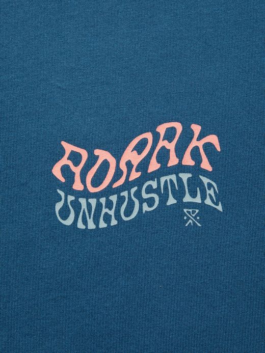 ROARK REVIVAL "UNHUSTLE" TEE / Steel blue