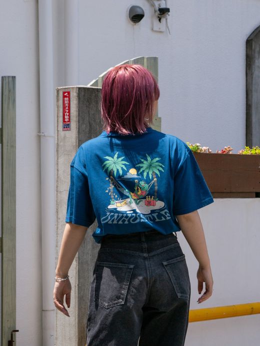 ROARK REVIVAL "UNHUSTLE" TEE / Steel blue