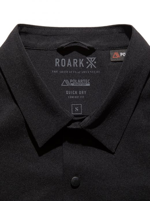 ROARK REVIVAL DELTA QUICKDRY LS SHIRTS / Black