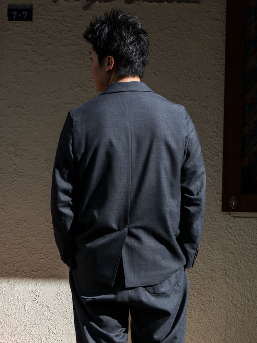 ANACHRONORM SUMMER WOOL TAILORED JACKET / Charcoal