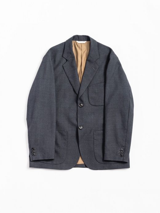 ANACHRONORM SUMMER WOOL TAILORED JACKET / Charcoal
